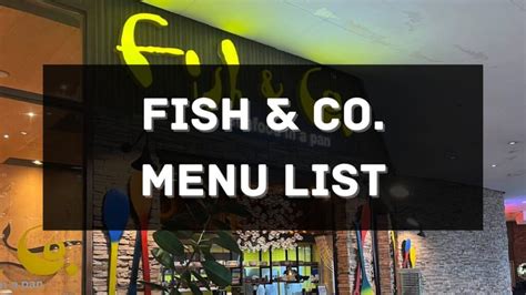 fish & co menu|Fish: Different Types, Definitions, Photos, and .